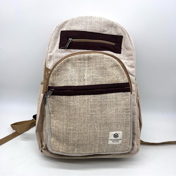 Handmade Hemp Cotton Travel Backpack - Picture 10 of 10